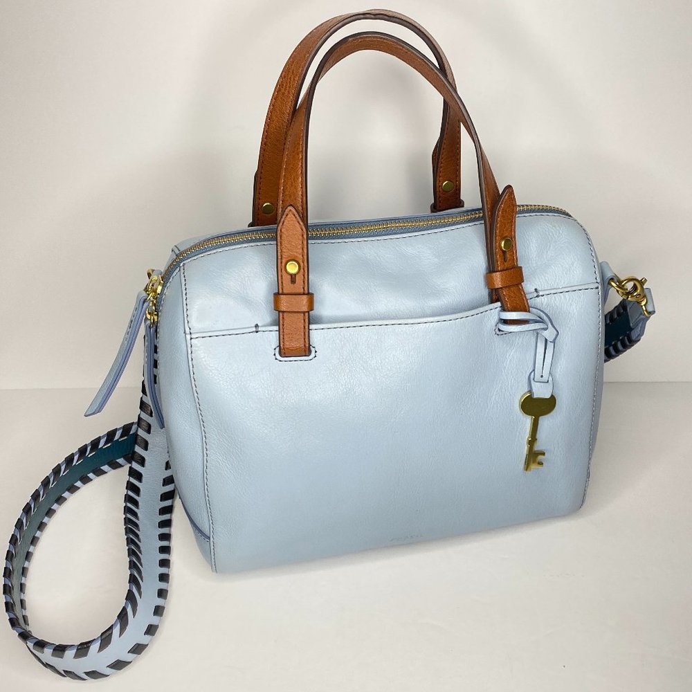 Fossil Blue Rachel Satchel